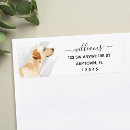 Search for yellow dog return address labels Minimalist