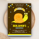 Search for snail birthday invitations Party
