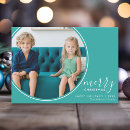 Search for teal christmas cards Modern holiday