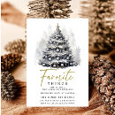 Search for favourite things christmas invitations Watercolor christmas tree