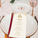 Search for red and gold wedding menus Couple