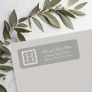 Search for square return address labels Elegant