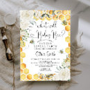 Search for bee gender reveal invitations Sweet as can bee