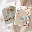 Search for bear birthday invitations Gender neutral