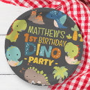 Search for birthday plates Dinosaur