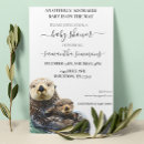 Search for otter baby shower invitations Watercolor