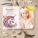 Search for enchanted unicorn invitations Rainbow