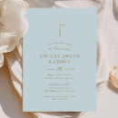 Search for blue and gold christening invitations Typography