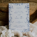 Search for blue floral border invitations Greenery