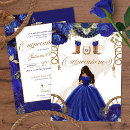 Search for royal blue gold quinceanera invitations Elegant