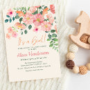 Search for boho chic baby shower invitations Flowers