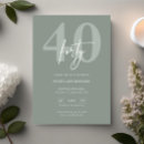 Search for modern 40th birthday invitations Forty