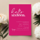 Search for sixteen birthday invitations Modern