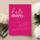 Search for hello 30 birthday invitations Thirty