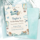 Search for aeroplane 1st birthday invitations Aviation