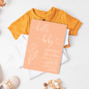 Search for peach floral invitations Calligraphy