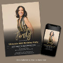Search for modern 40th birthday invitations Minimal