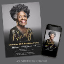 Search for 90th photo birthday invitations Modern