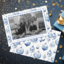 Search for blue and white christmas cards Chinoiserie