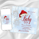 Search for baby shower christmas invitations Winter wonderland