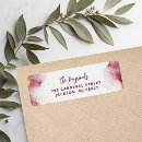 Search for splatter return address labels Watercolor