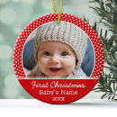 Search for single christmas tree decorations Babys first