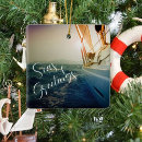 Search for holiday season christmas tree decorations Seas and greetings