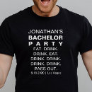 Search for funny bachelor party tshirts Black and white