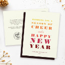 Search for business new years cards Typography