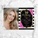 Search for pink stripe invitations Glitter