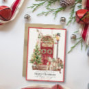 Search for red door christmas cards Watercolor