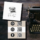 Search for journalist business cards Qr code