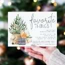 Search for favourite things party invitations Cute