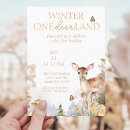 Search for winter wonderland 1st birthday invitations Onederland