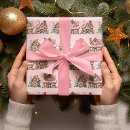 Search for pastel pink christmas wrapping paper Cute