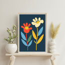 Search for modern contemporary abstract floral flowers art Elegant