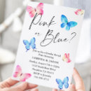 Search for butterfly gender reveal invitations He or she