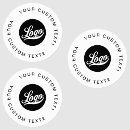Search for circular design stickers Business