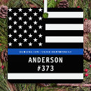 Search for police officer christmas tree decorations Thin blue line