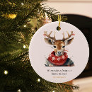 Search for deer christmas tree decorations Watercolor