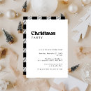 Search for minimalist christmas invitations Plaid pattern