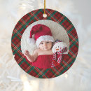 Search for red and green christmas tree decorations Baby photo