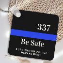 Search for policeman square key rings Law enforcement