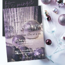 Search for purple silver christmas invitations Baubles