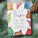 Search for tree trimming party invitations Lets trim the tree