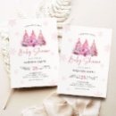 Search for holiday baby girl shower invitations Watercolor