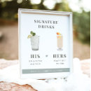 Search for bride and groom signature drinks His and hers