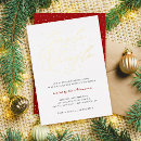Search for elegant red gold christmas invitations Jingle and mingle