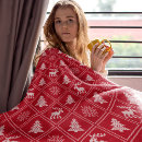 Search for christmas knit blankets Festive
