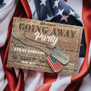 Search for dog tags invitations Going away party